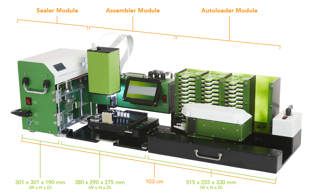 Cell Assembly & Sealing System - Benchtop automated cell production