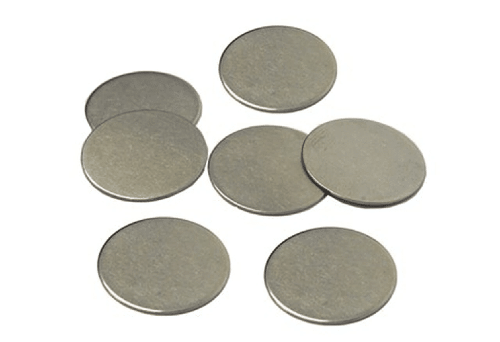 Coin cell spacers - 316L Stainless Steel