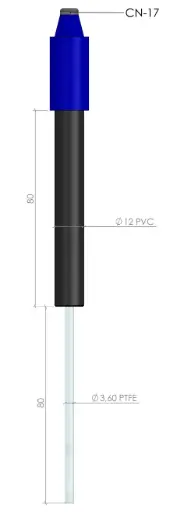 [301-S-099] CLR Reference Electrode for Laboratory Applications, Silver/Silver Sulphate